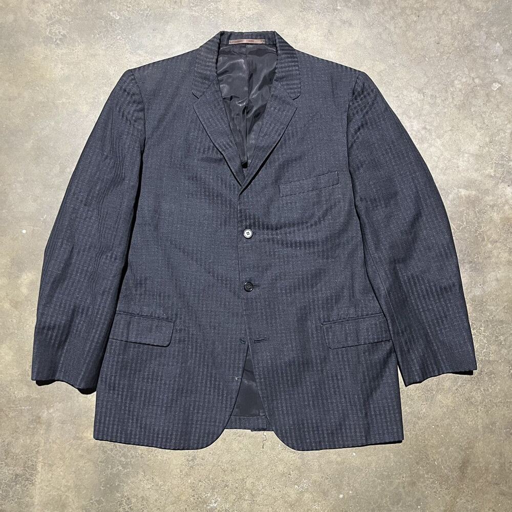 Vintage Black Pinstripe Blazer
